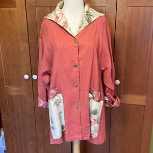 Odile linen gardeners smock. Small